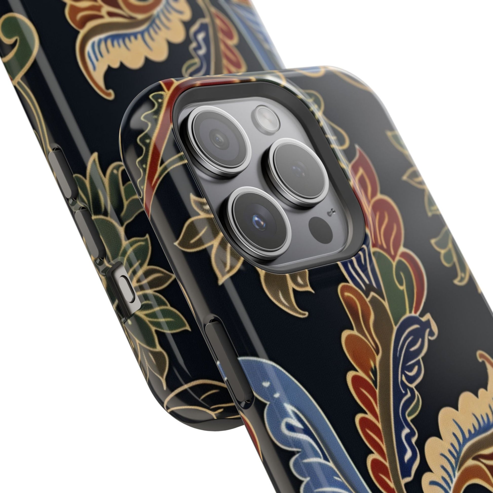 Floral Paisley Magnetic Impact iPhone Case — Protective, Slim, Colorful Pattern - DIGITAL X