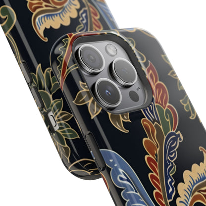 Floral Paisley Magnetic Impact iPhone Case — Protective, Slim, Colorful Pattern - DIGITAL X