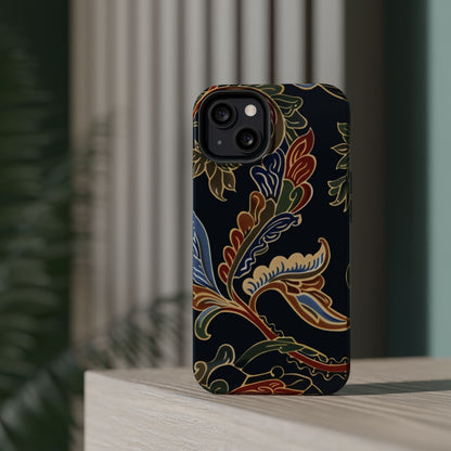 Floral Paisley Magnetic Impact iPhone Case — Protective, Slim, Colorful Pattern - DIGITAL X
