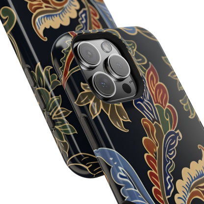 Floral Paisley Magnetic Impact iPhone Case — Protective, Slim, Colorful Pattern - DIGITAL X
