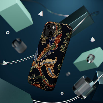 Floral Paisley Magnetic Impact iPhone Case — Protective, Slim, Colorful Pattern - DIGITAL X