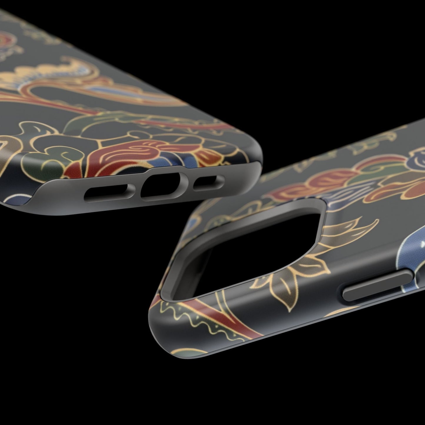 Floral Paisley Magnetic Impact iPhone Case — Protective, Slim, Colorful Pattern - DIGITAL X