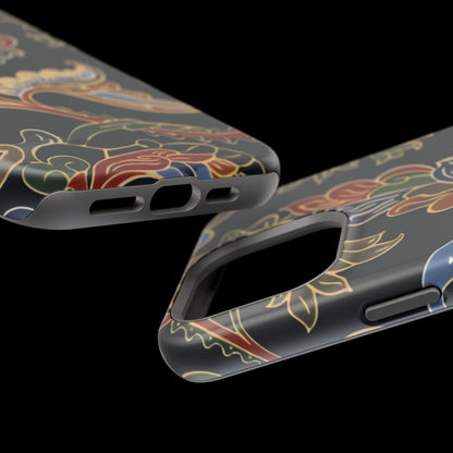 Floral Paisley Magnetic Impact iPhone Case — Protective, Slim, Colorful Pattern - DIGITAL X
