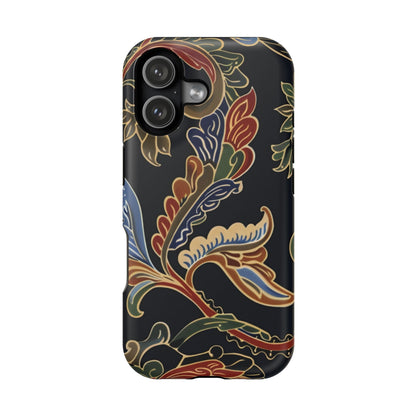 Floral Paisley Magnetic Impact iPhone Case — Protective, Slim, Colorful Pattern - DIGITAL X
