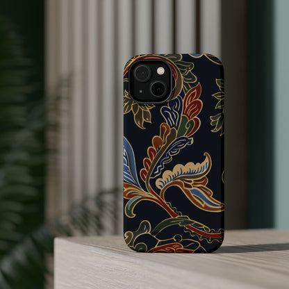 Floral Paisley Magnetic Impact iPhone Case — Protective, Slim, Colorful Pattern - DIGITAL X