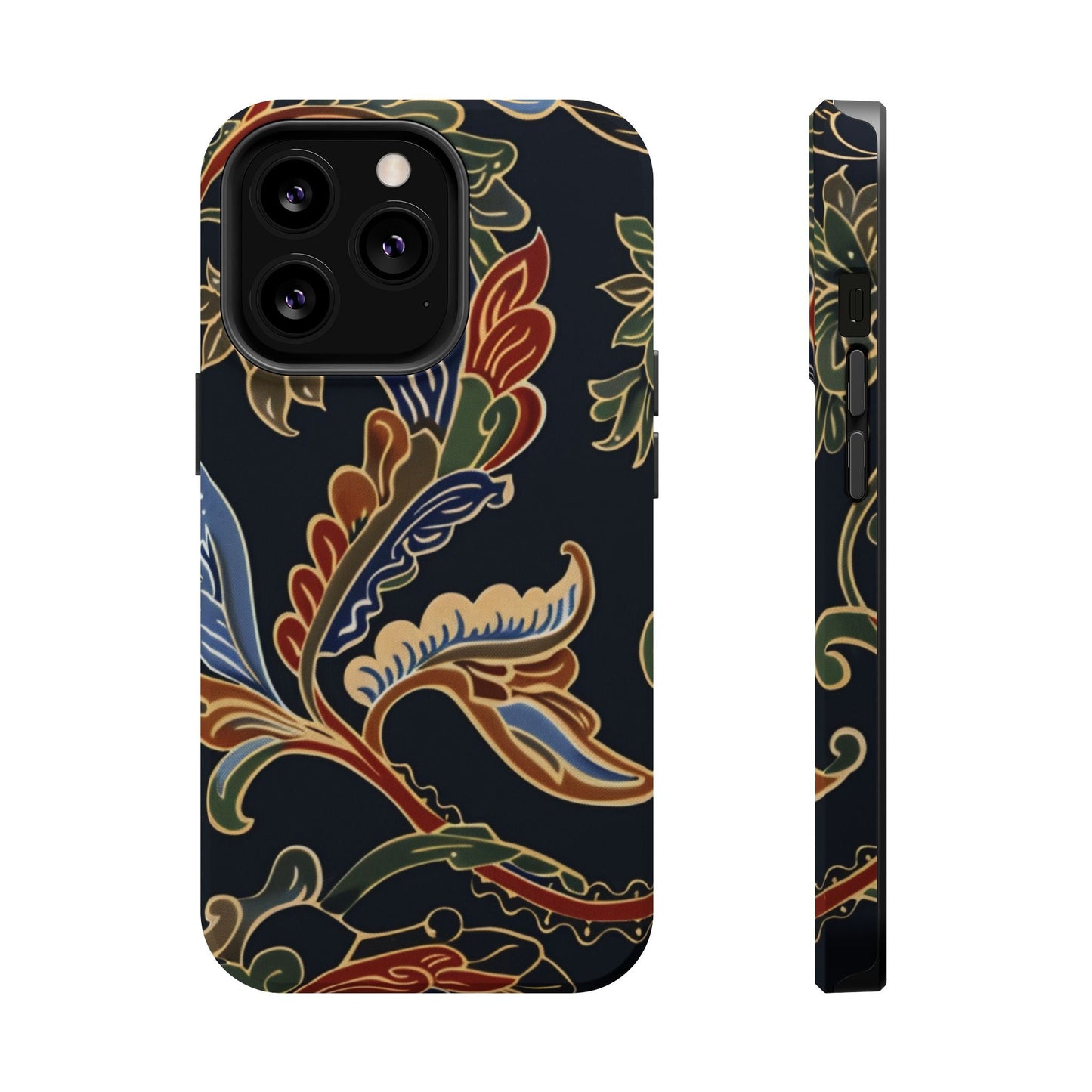 Floral Paisley Magnetic Impact iPhone Case — Protective, Slim, Colorful Pattern - DIGITAL X