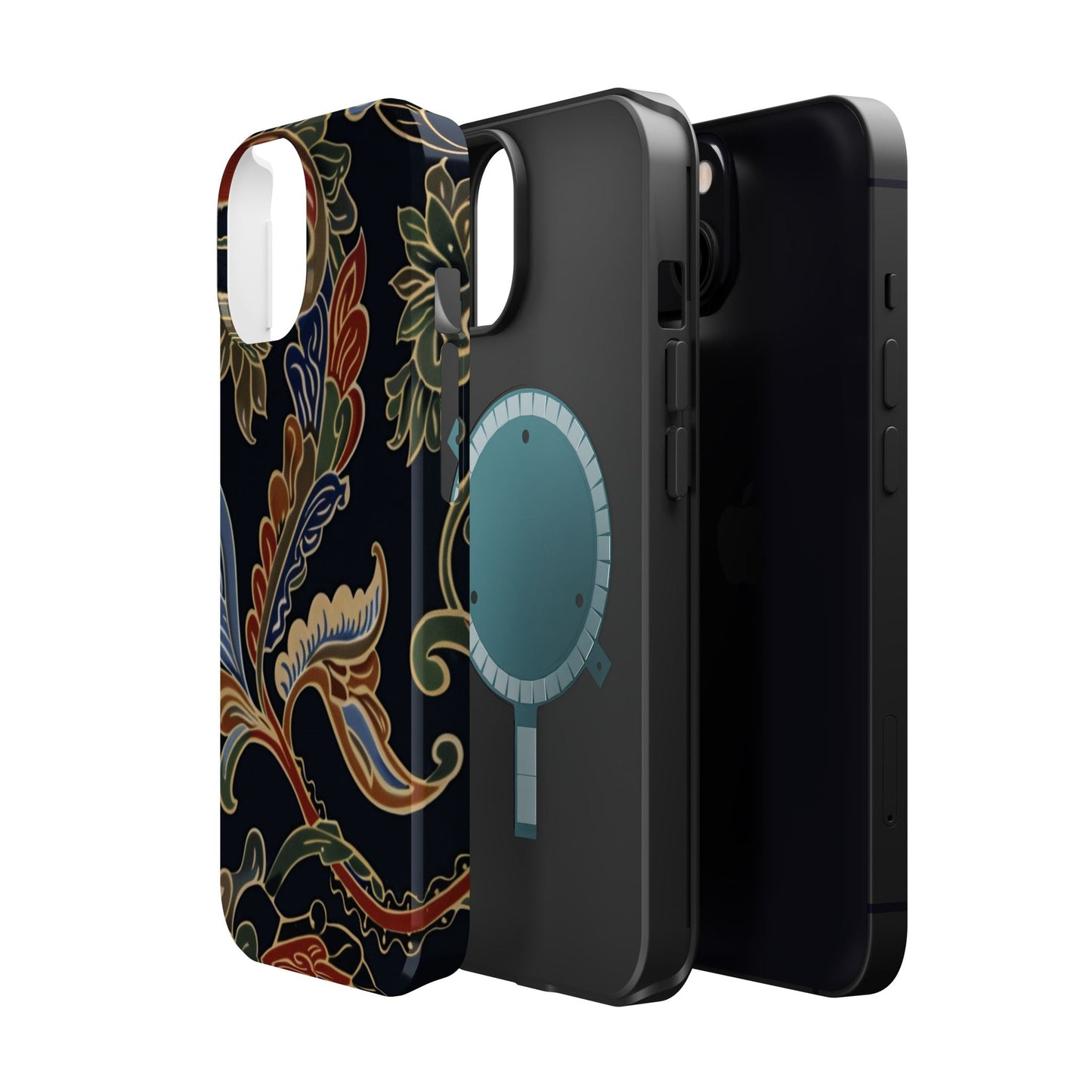 Floral Paisley Magnetic Impact iPhone Case — Protective, Slim, Colorful Pattern - DIGITAL X