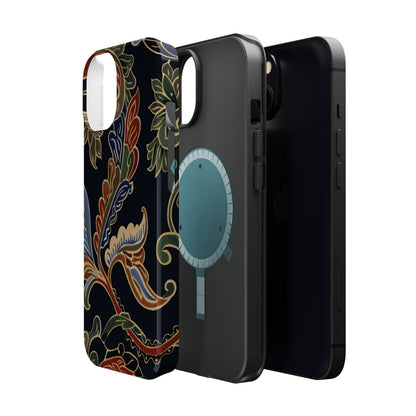Floral Paisley Magnetic Impact iPhone Case — Protective, Slim, Colorful Pattern - DIGITAL X