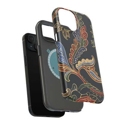 Floral Paisley Magnetic Impact iPhone Case — Protective, Slim, Colorful Pattern - DIGITAL X