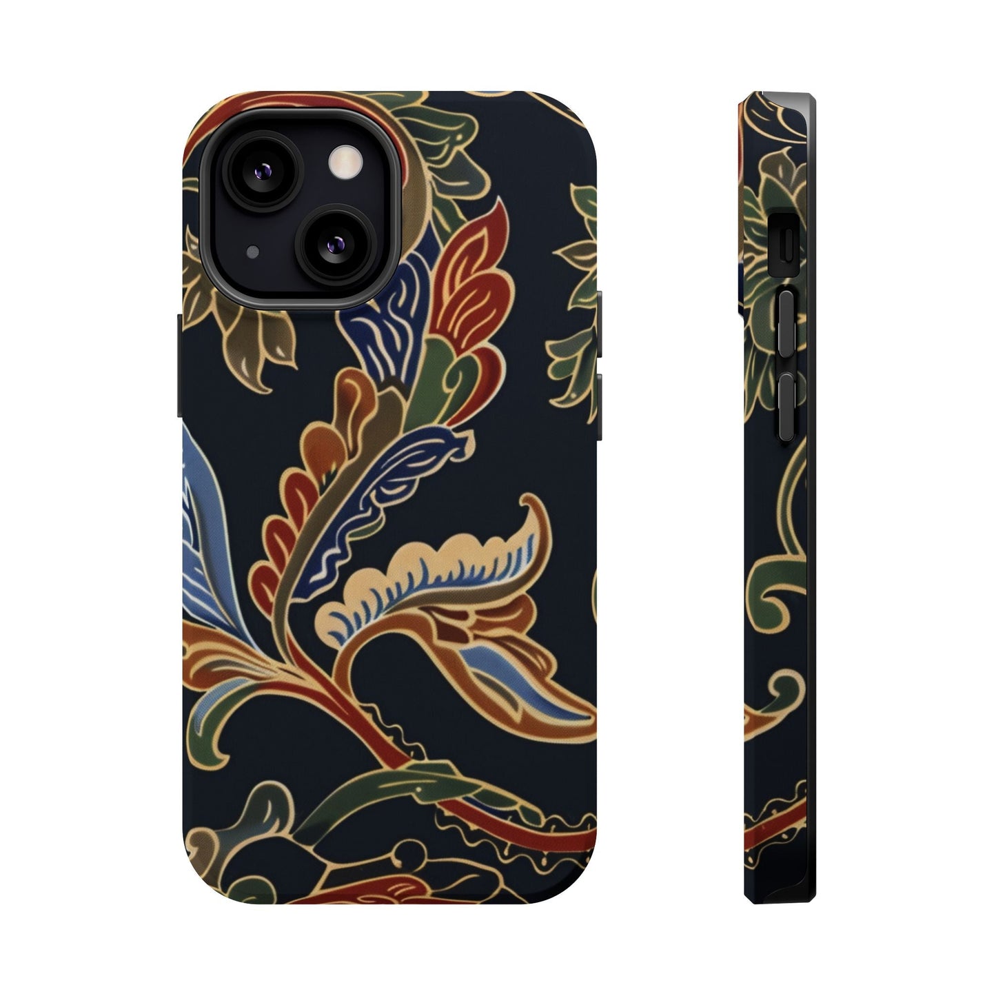 Floral Paisley Magnetic Impact iPhone Case — Protective, Slim, Colorful Pattern - DIGITAL X