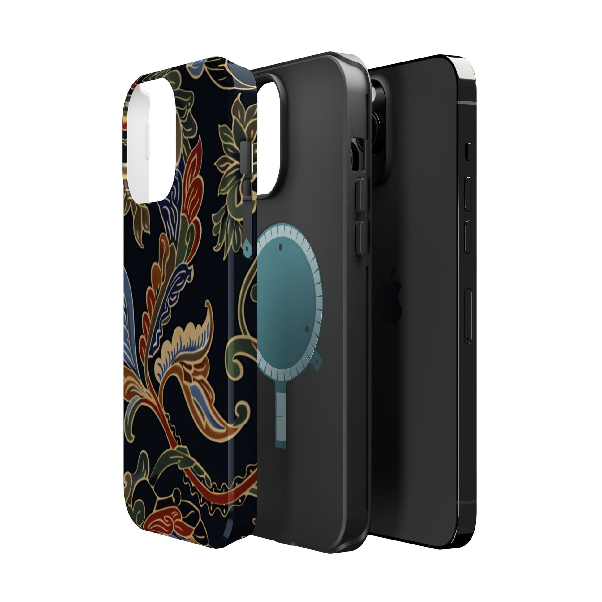 Floral Paisley Magnetic Impact iPhone Case — Protective, Slim, Colorful Pattern - DIGITAL X