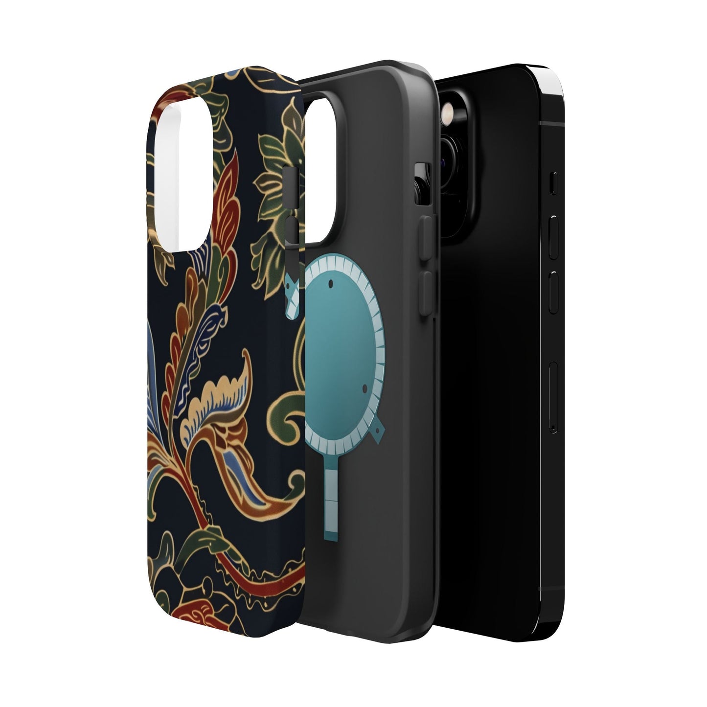 Floral Paisley Magnetic Impact iPhone Case — Protective, Slim, Colorful Pattern - DIGITAL X