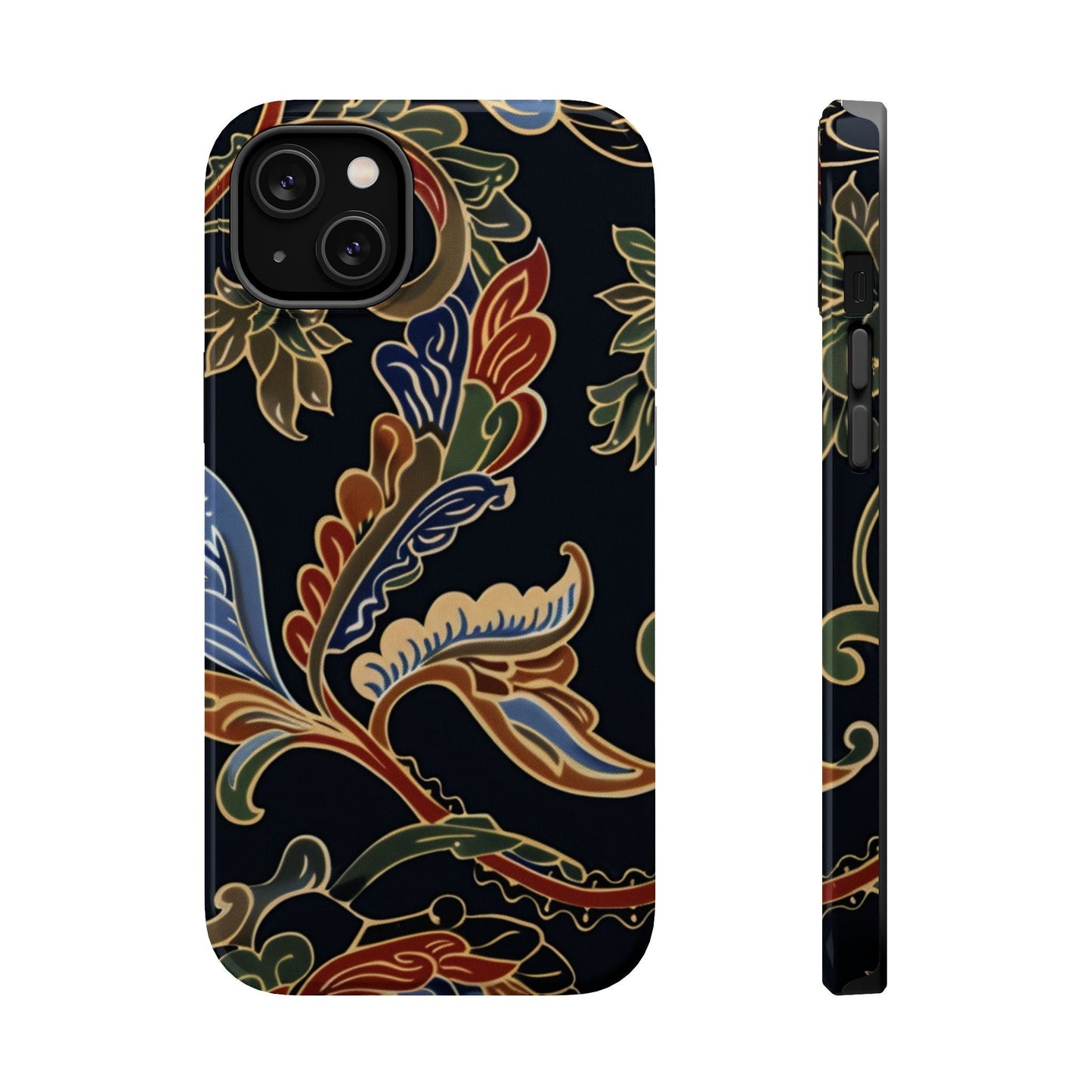 Floral Paisley Magnetic Impact iPhone Case — Protective, Slim, Colorful Pattern - DIGITAL X