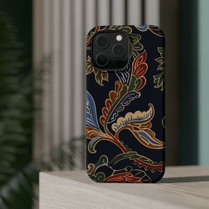 Floral Paisley Magnetic Impact iPhone Case — Protective, Slim, Colorful Pattern - DIGITAL X