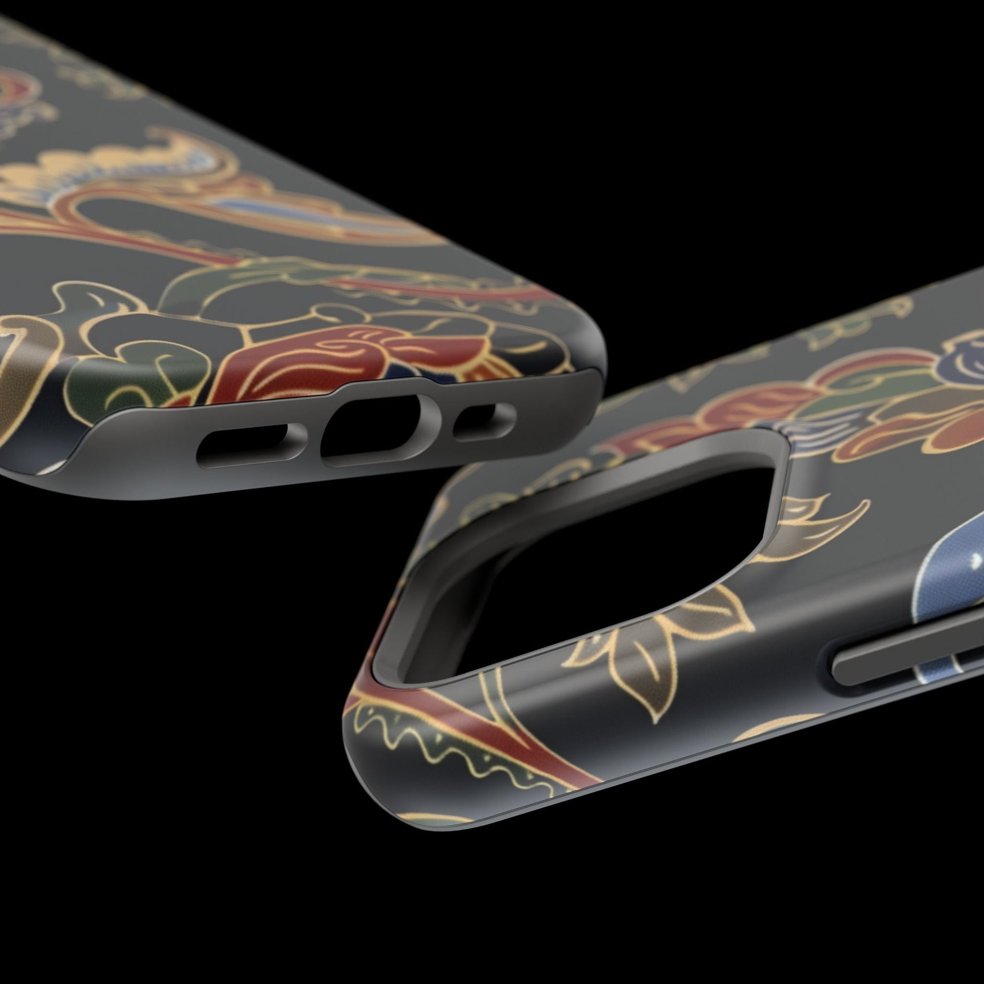 Floral Paisley Magnetic Impact iPhone Case — Protective, Slim, Colorful Pattern - DIGITAL X