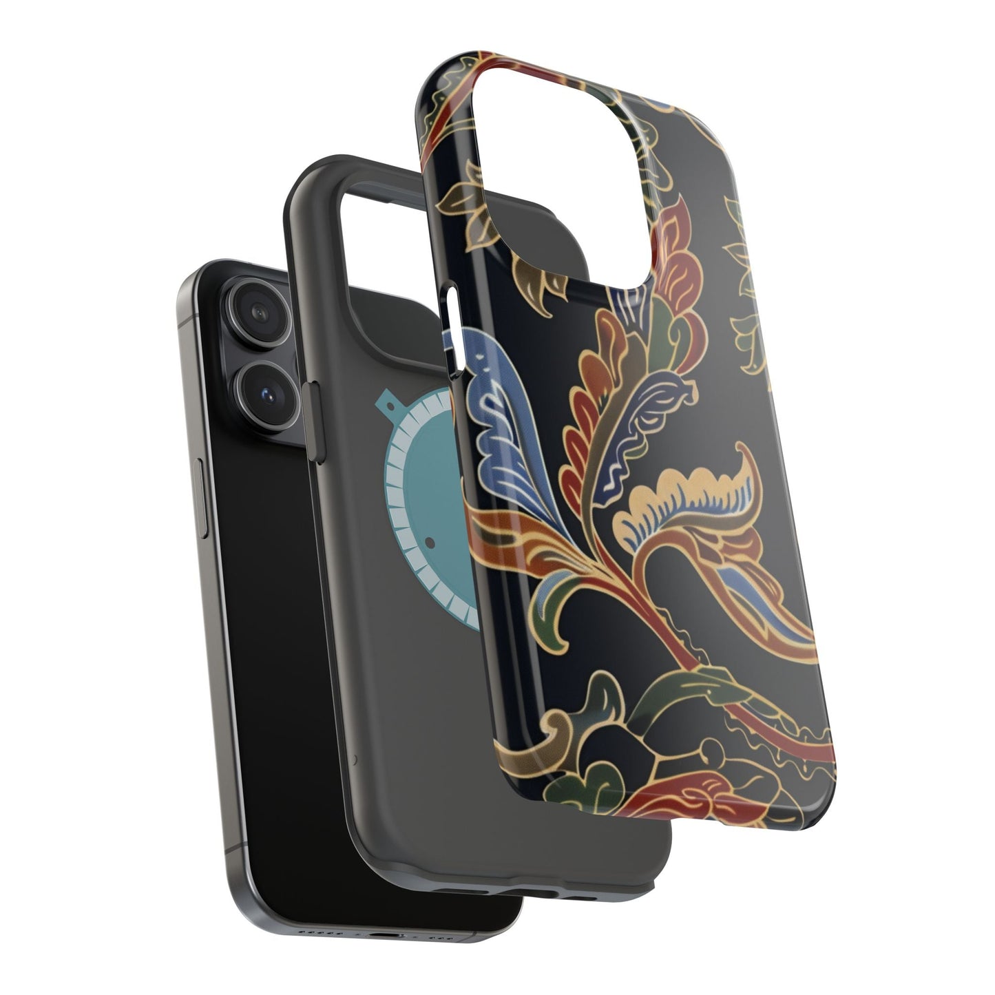 Floral Paisley Magnetic Impact iPhone Case — Protective, Slim, Colorful Pattern - DIGITAL X