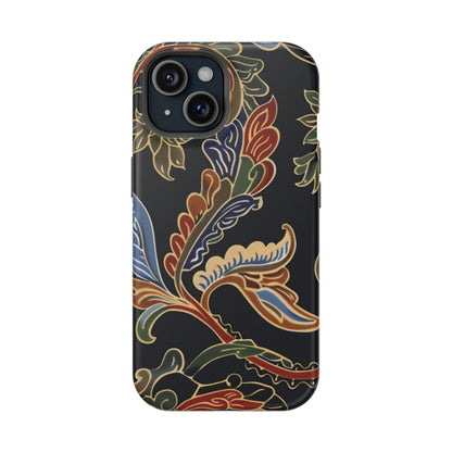 Floral Paisley Magnetic Impact iPhone Case — Protective, Slim, Colorful Pattern - DIGITAL X