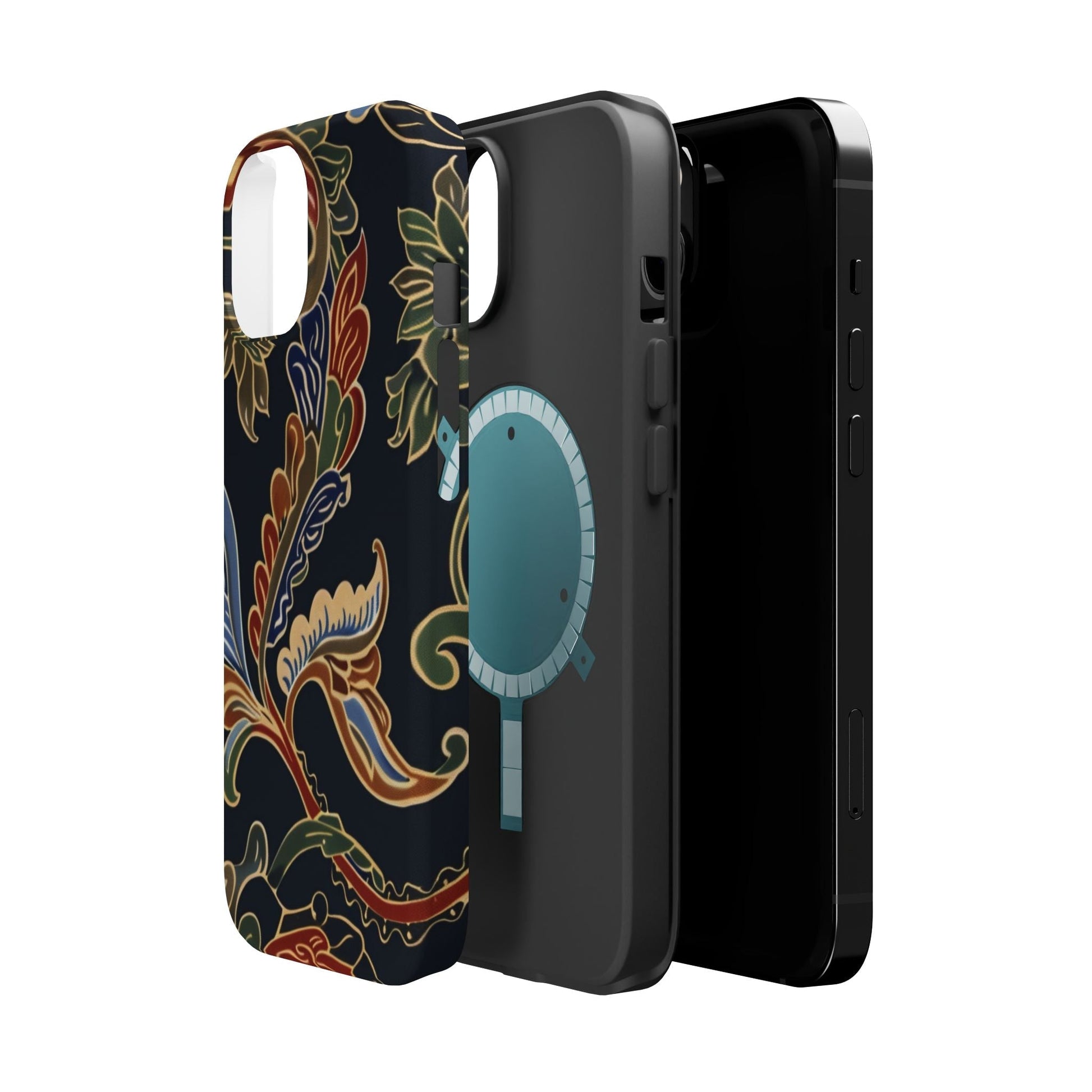 Floral Paisley Magnetic Impact iPhone Case — Protective, Slim, Colorful Pattern - DIGITAL X
