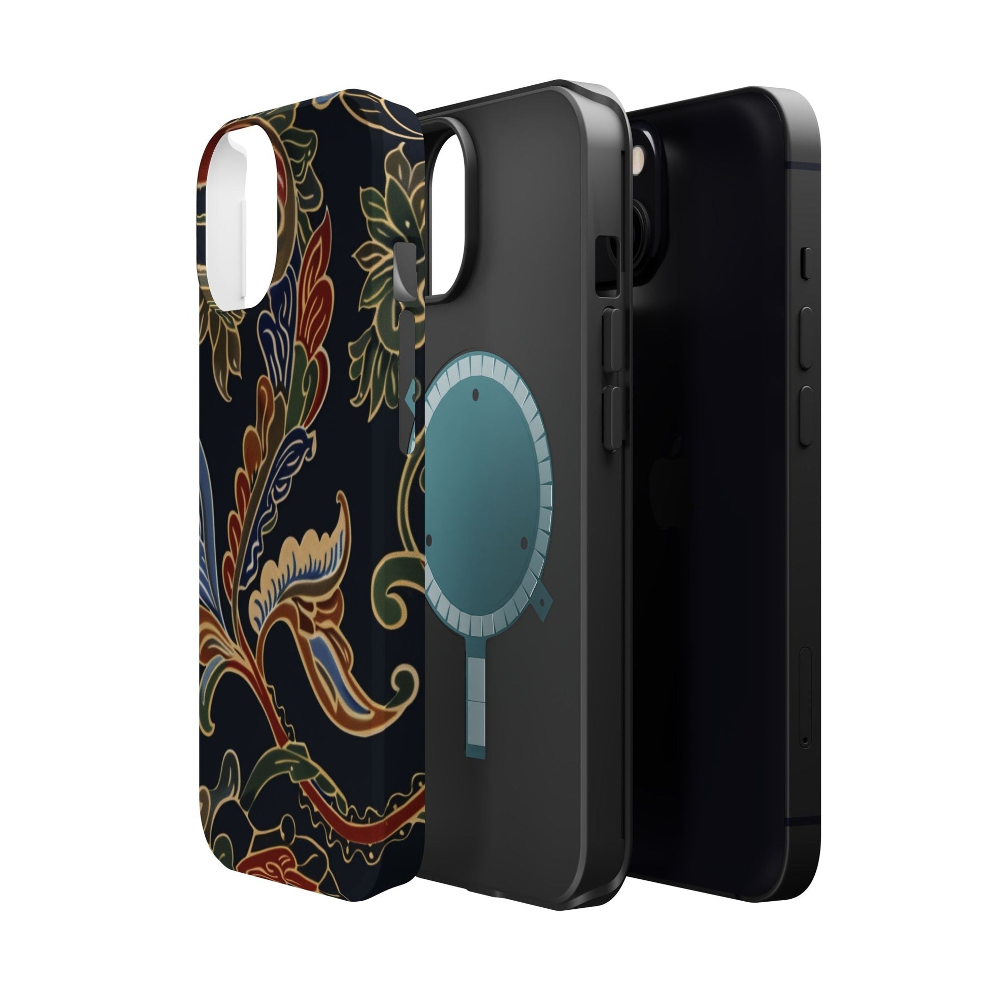 Floral Paisley Magnetic Impact iPhone Case — Protective, Slim, Colorful Pattern - DIGITAL X