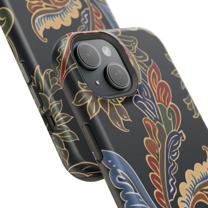 Floral Paisley Magnetic Impact iPhone Case — Protective, Slim, Colorful Pattern - DIGITAL X