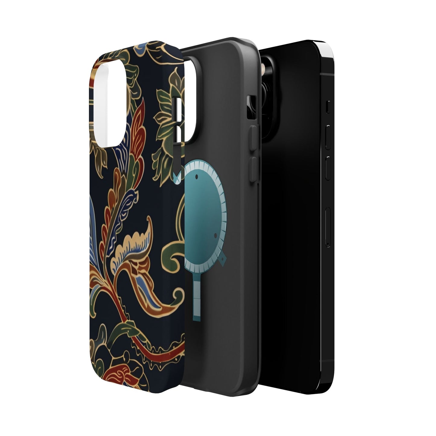 Floral Paisley Magnetic Impact iPhone Case — Protective, Slim, Colorful Pattern - DIGITAL X