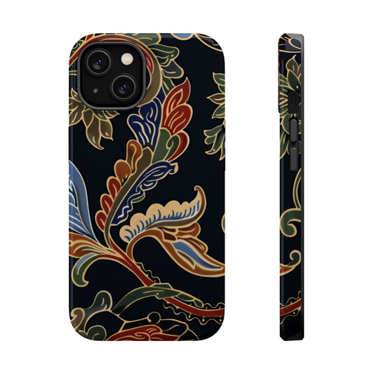 Floral Paisley Magnetic Impact iPhone Case — Protective, Slim, Colorful Pattern - DIGITAL X