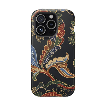 Floral Paisley Magnetic Impact iPhone Case — Protective, Slim, Colorful Pattern - DIGITAL X