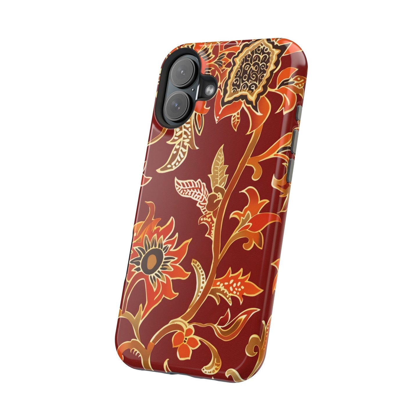 Floral Paisley Magnetic Impact Phone Case - DIGITAL X