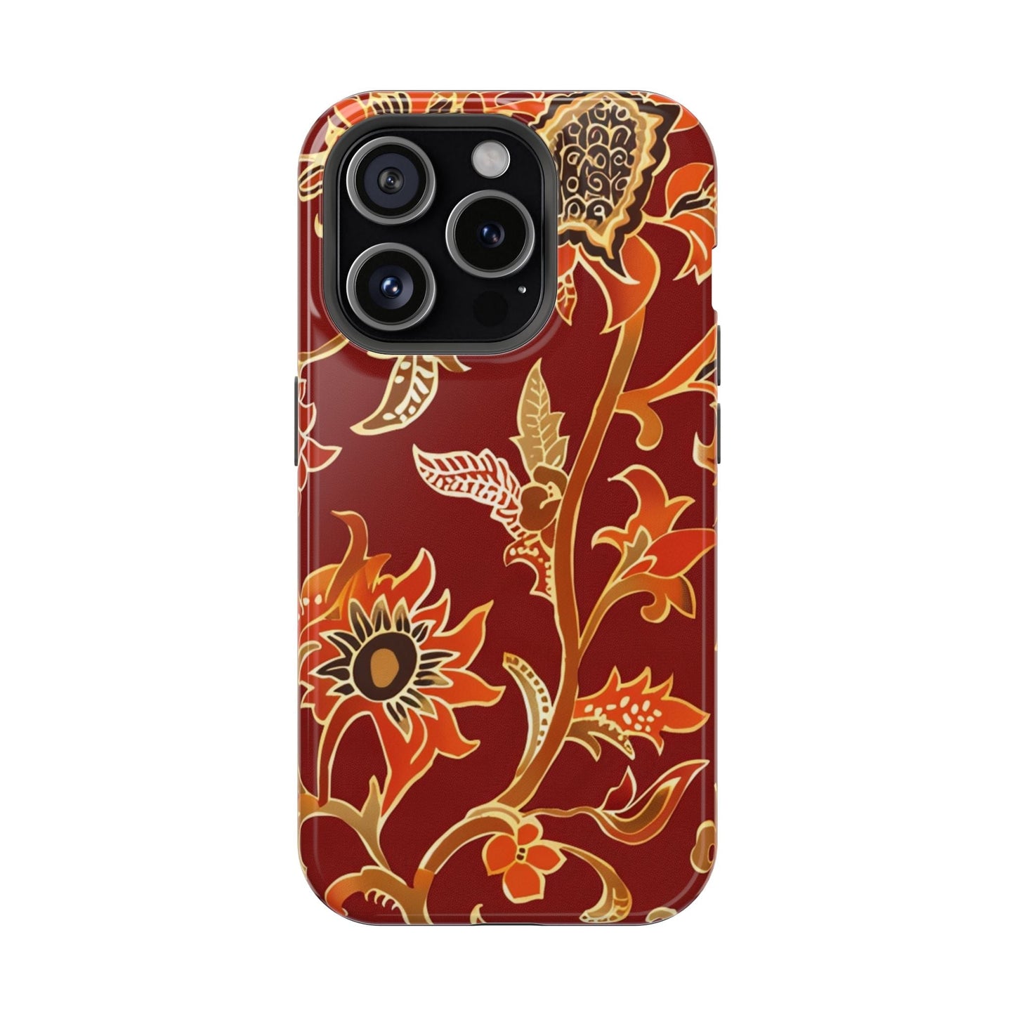 Floral Paisley Magnetic Impact Phone Case - DIGITAL X