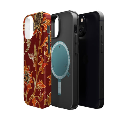 Floral Paisley Magnetic Impact Phone Case - DIGITAL X