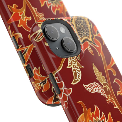 Floral Paisley Magnetic Impact Phone Case - DIGITAL X