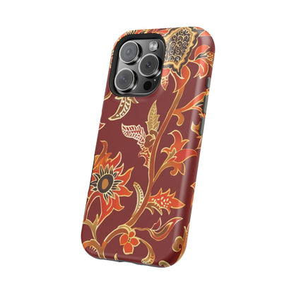 Floral Paisley Magnetic Impact Phone Case - DIGITAL X