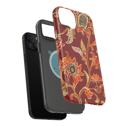 Floral Paisley Magnetic Impact Phone Case - DIGITAL X