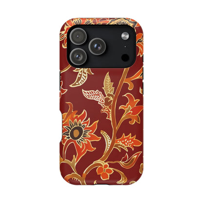 Floral Paisley Magnetic Impact Phone Case - DIGITAL X