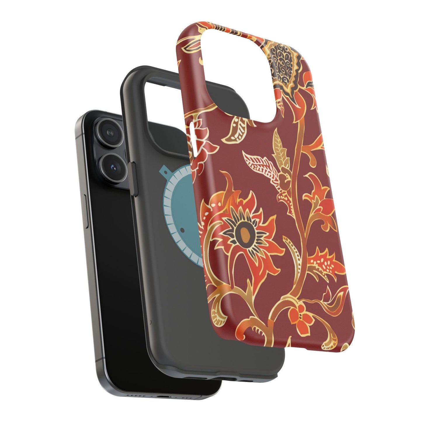 Floral Paisley Magnetic Impact Phone Case - DIGITAL X