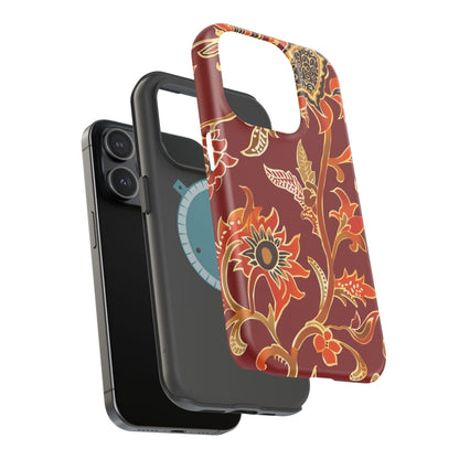 Floral Paisley Magnetic Impact Phone Case - DIGITAL X