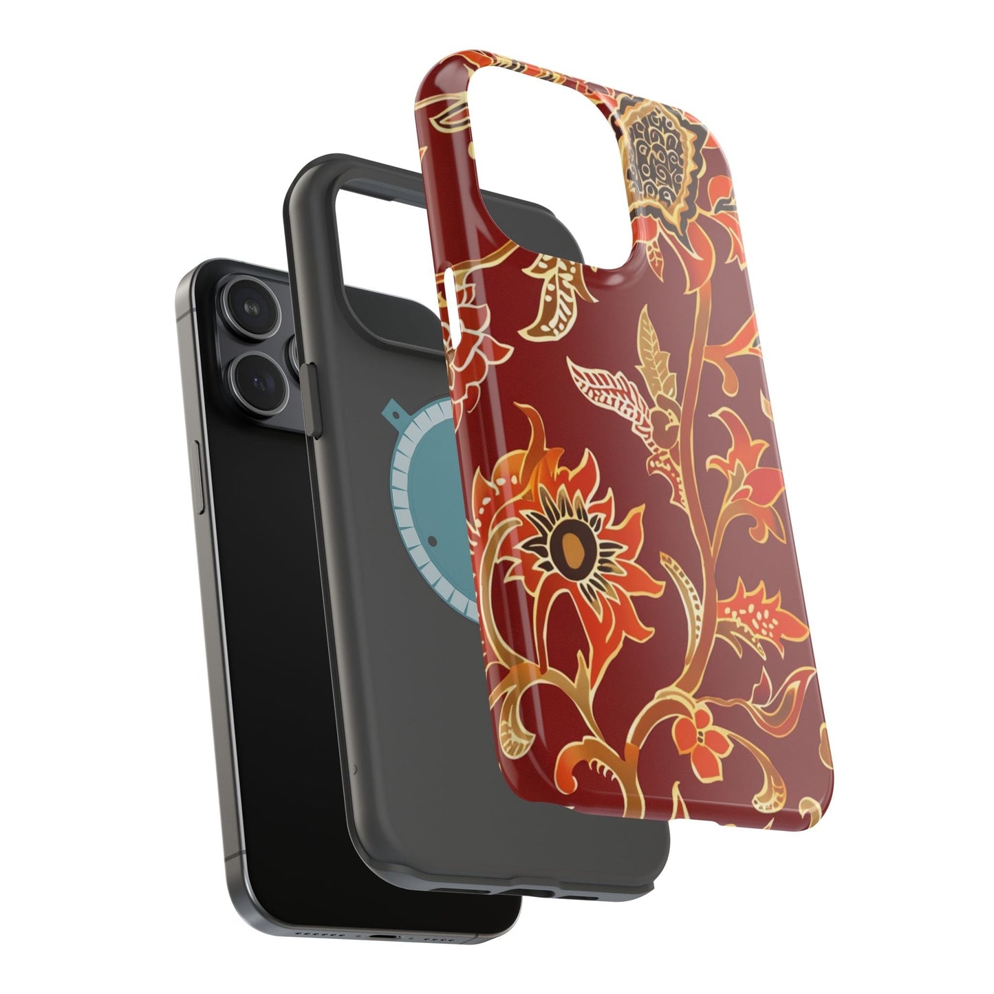 Floral Paisley Magnetic Impact Phone Case - DIGITAL X