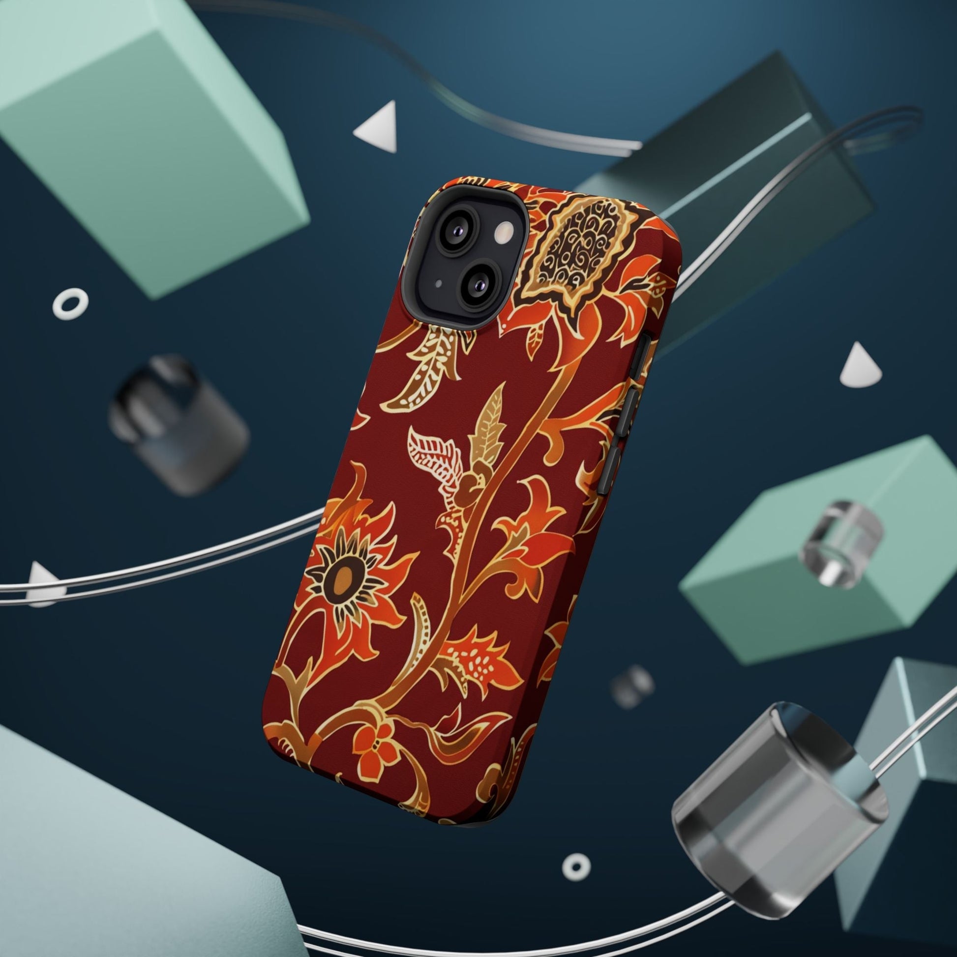 Floral Paisley Magnetic Impact Phone Case - DIGITAL X