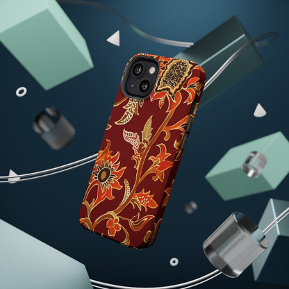 Floral Paisley Magnetic Impact Phone Case - DIGITAL X