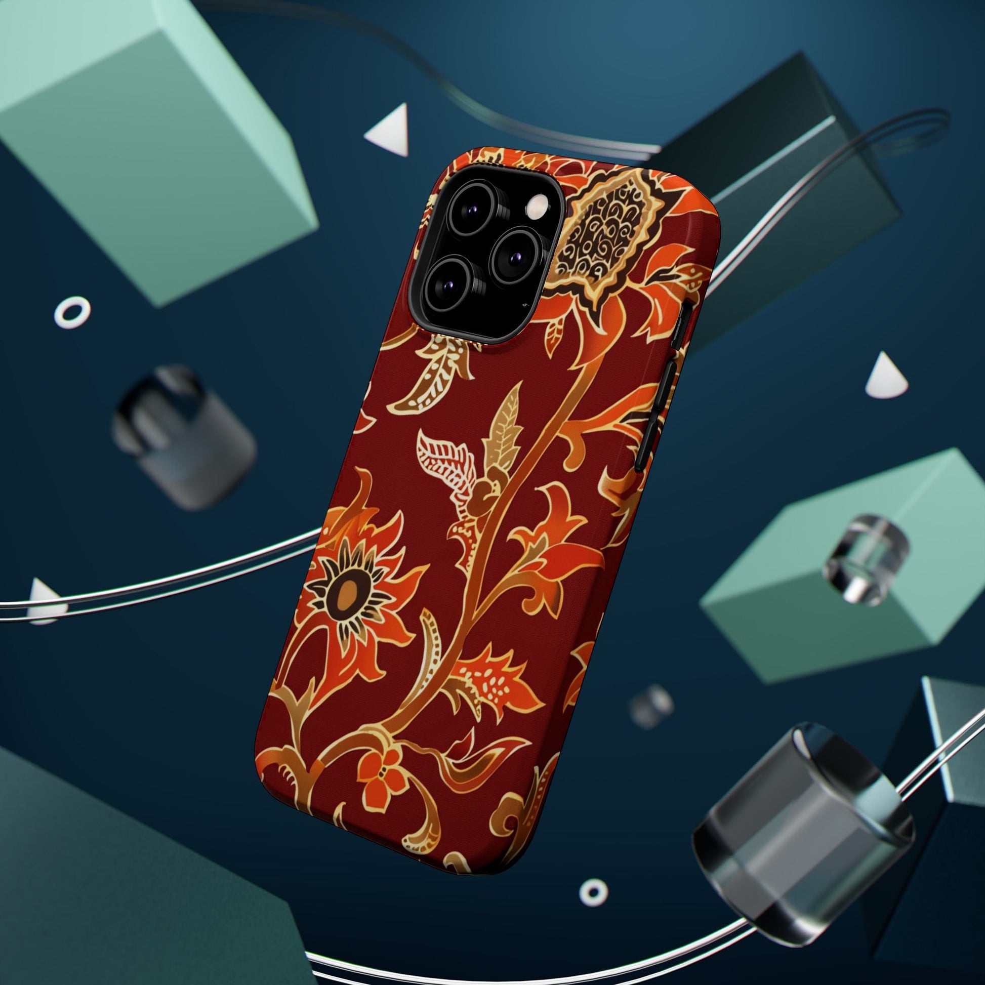 Floral Paisley Magnetic Impact Phone Case - DIGITAL X