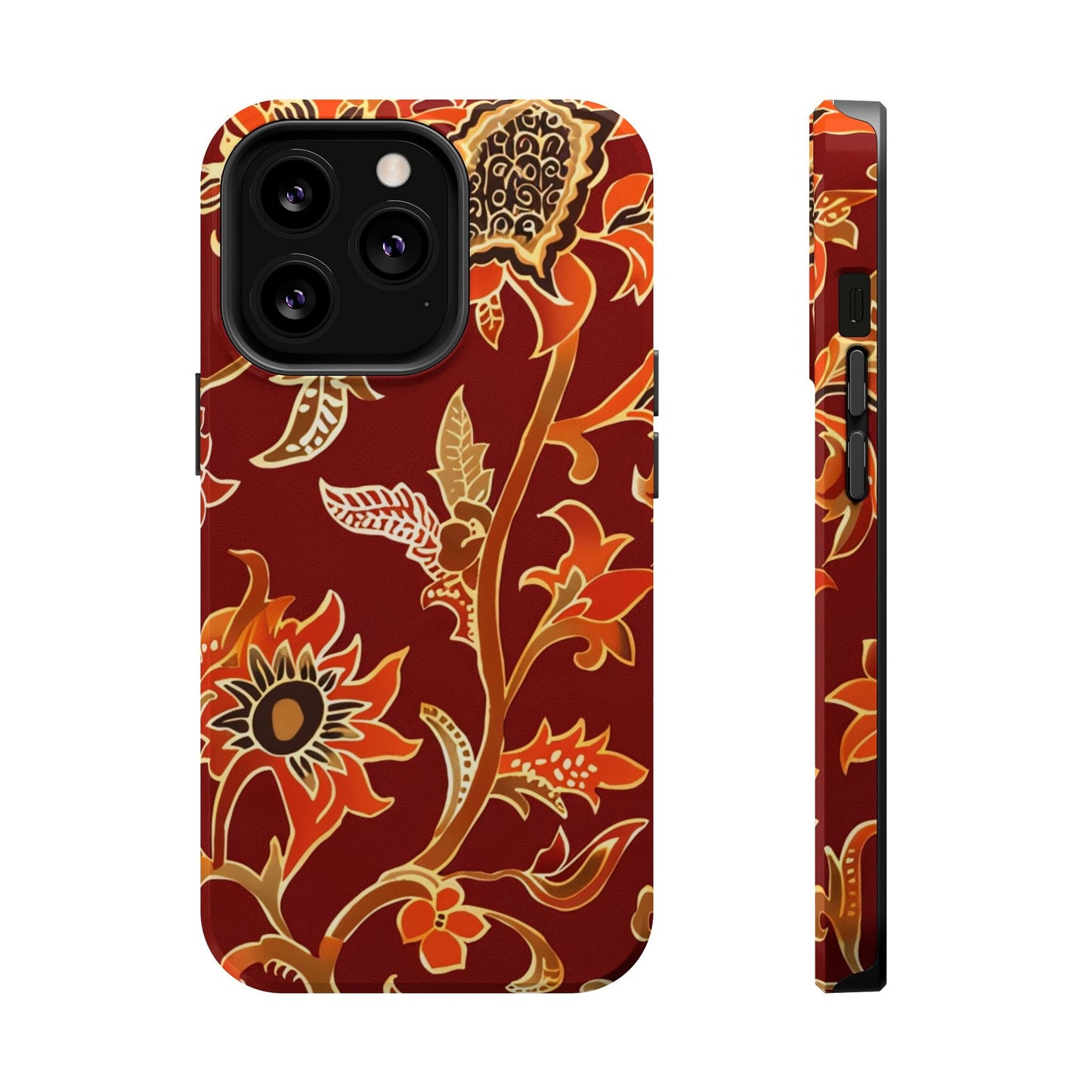 Floral Paisley Magnetic Impact Phone Case - DIGITAL X