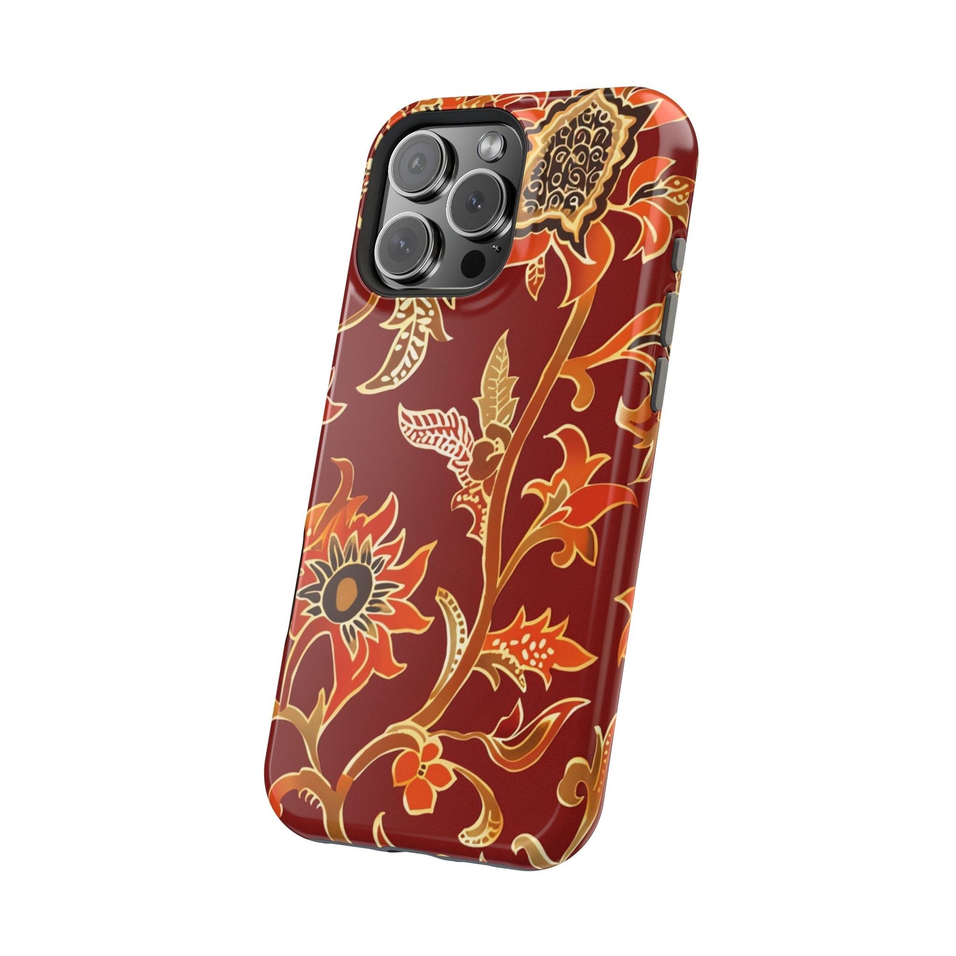 Floral Paisley Magnetic Impact Phone Case - DIGITAL X