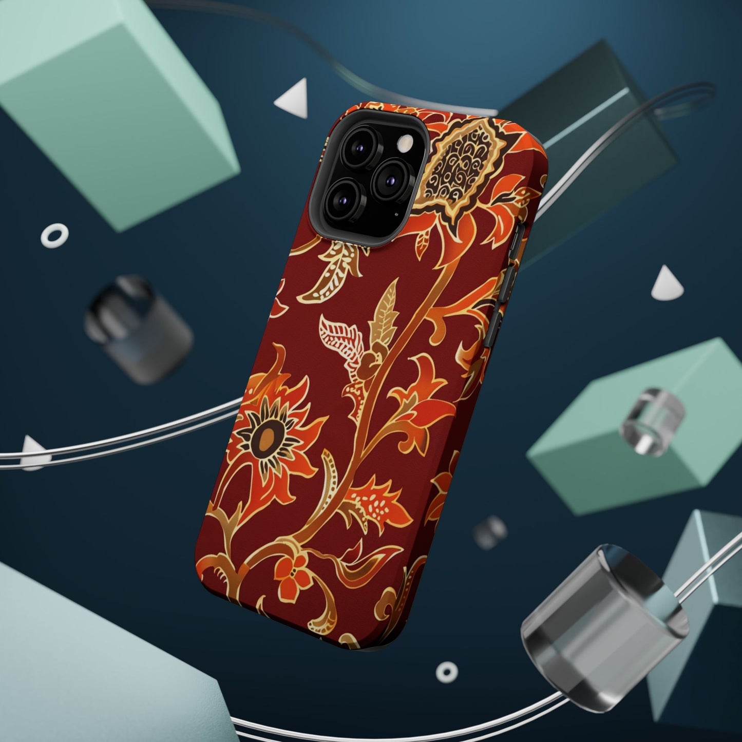Floral Paisley Magnetic Impact Phone Case - DIGITAL X