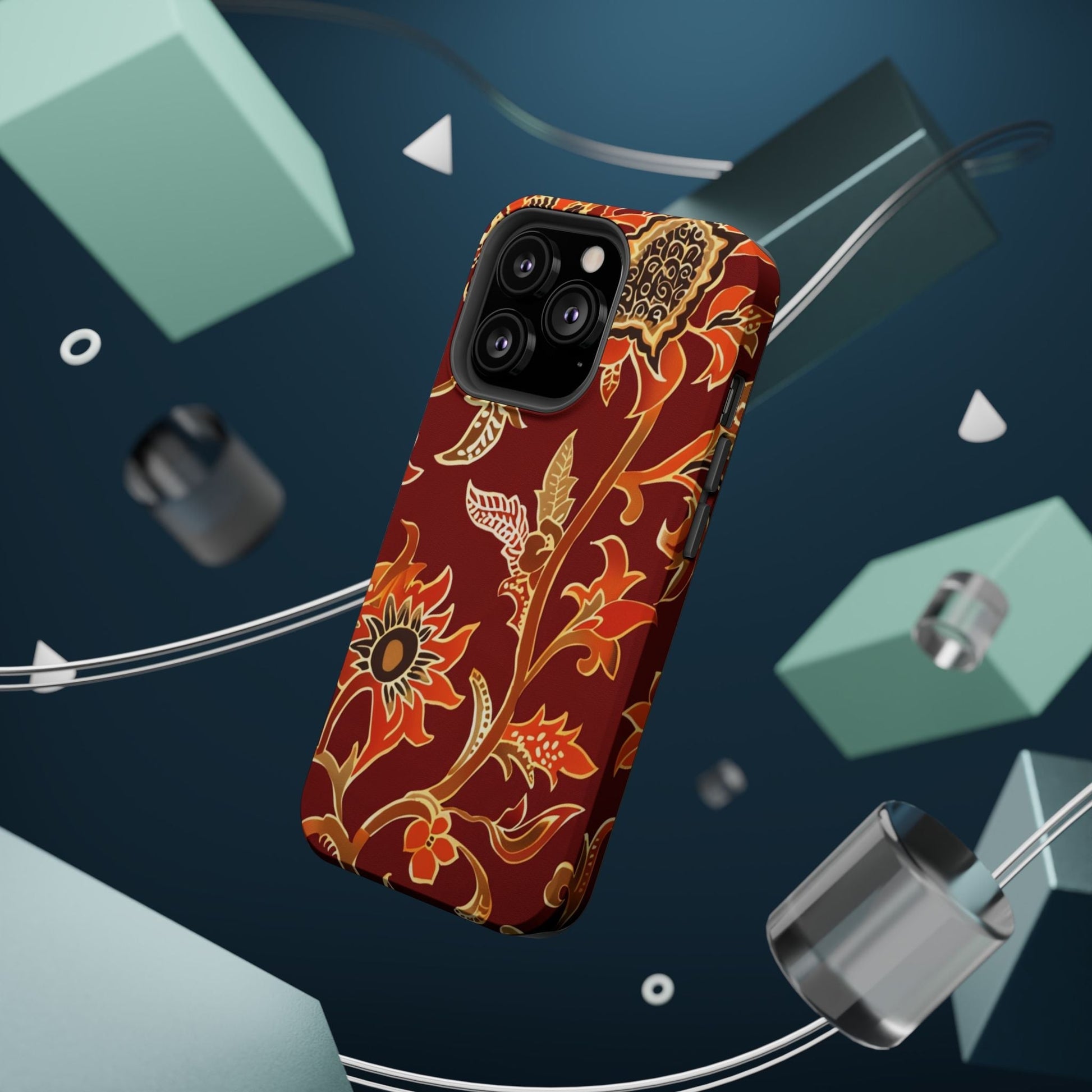 Floral Paisley Magnetic Impact Phone Case - DIGITAL X