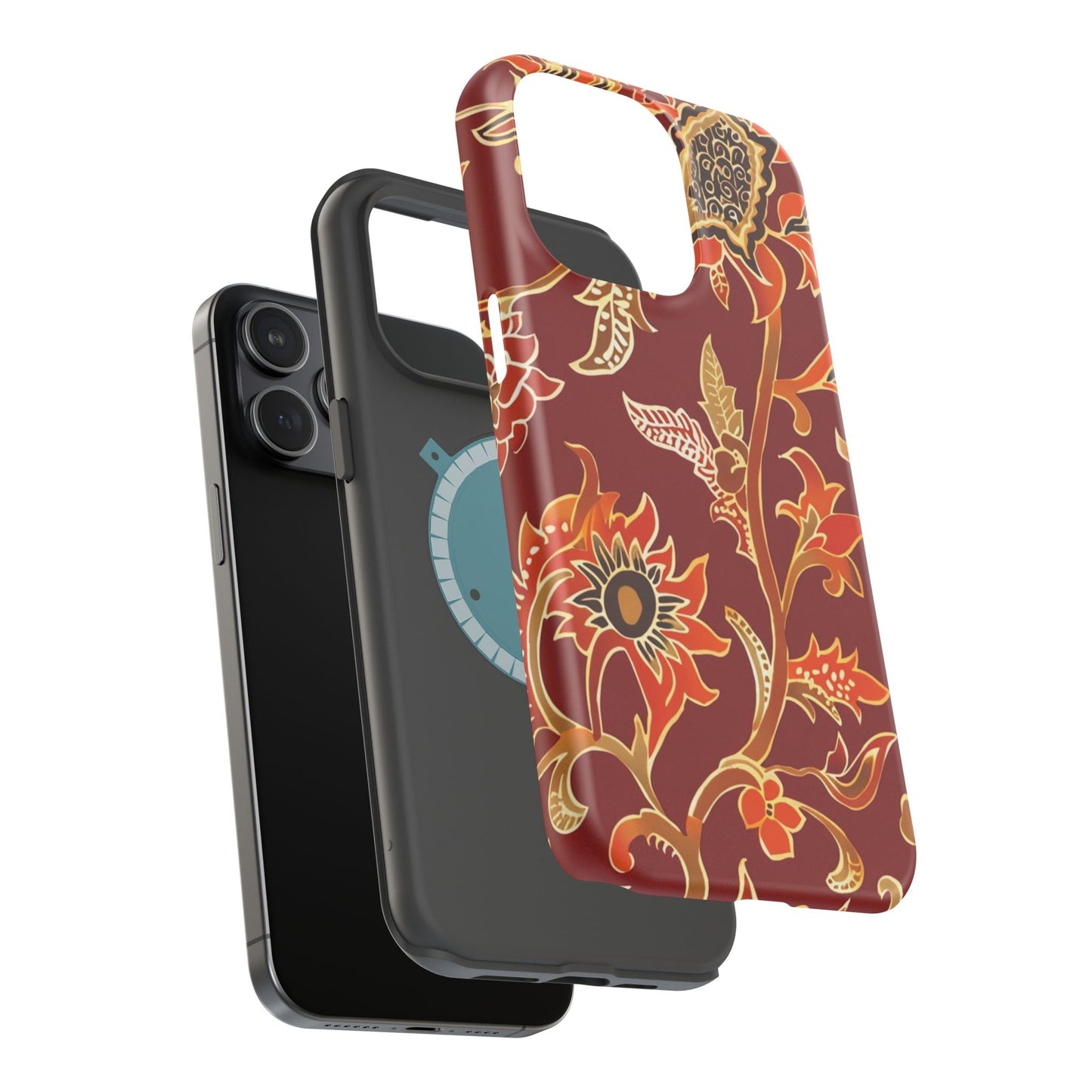 Floral Paisley Magnetic Impact Phone Case - DIGITAL X