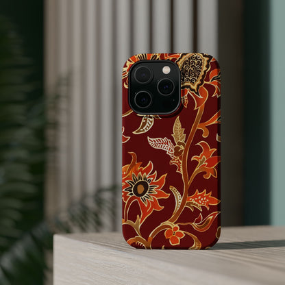 Floral Paisley Magnetic Impact Phone Case - DIGITAL X