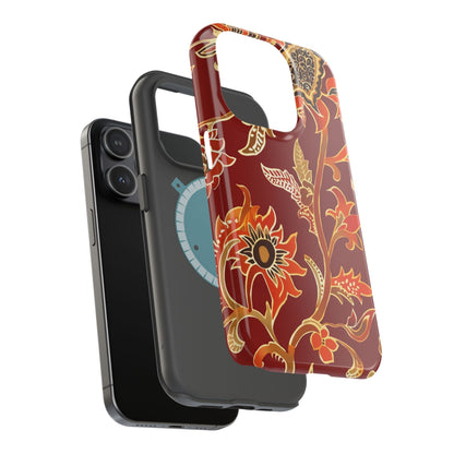 Floral Paisley Magnetic Impact Phone Case - DIGITAL X