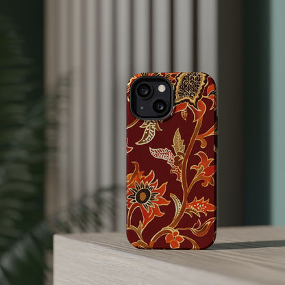 Floral Paisley Magnetic Impact Phone Case - DIGITAL X