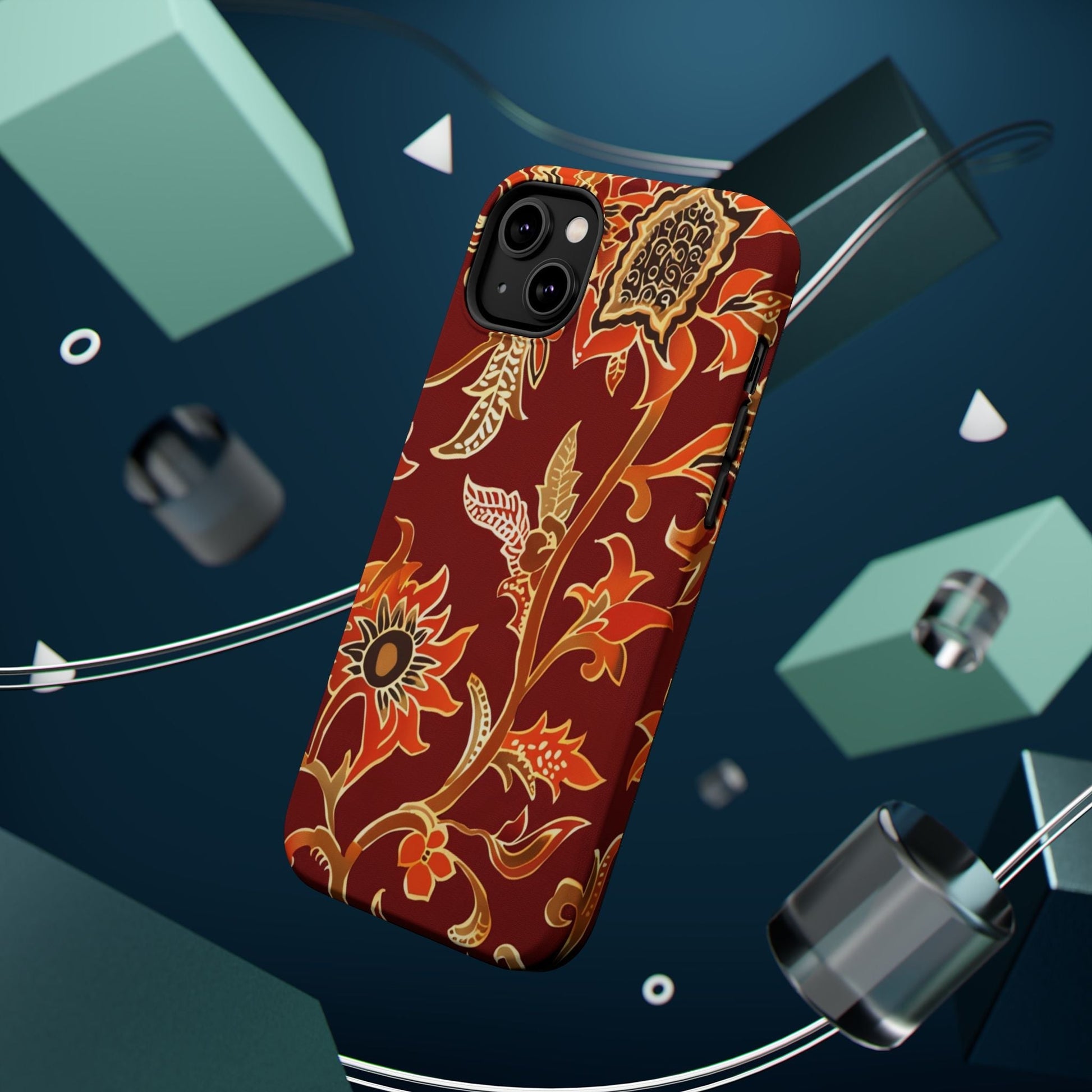 Floral Paisley Magnetic Impact Phone Case - DIGITAL X