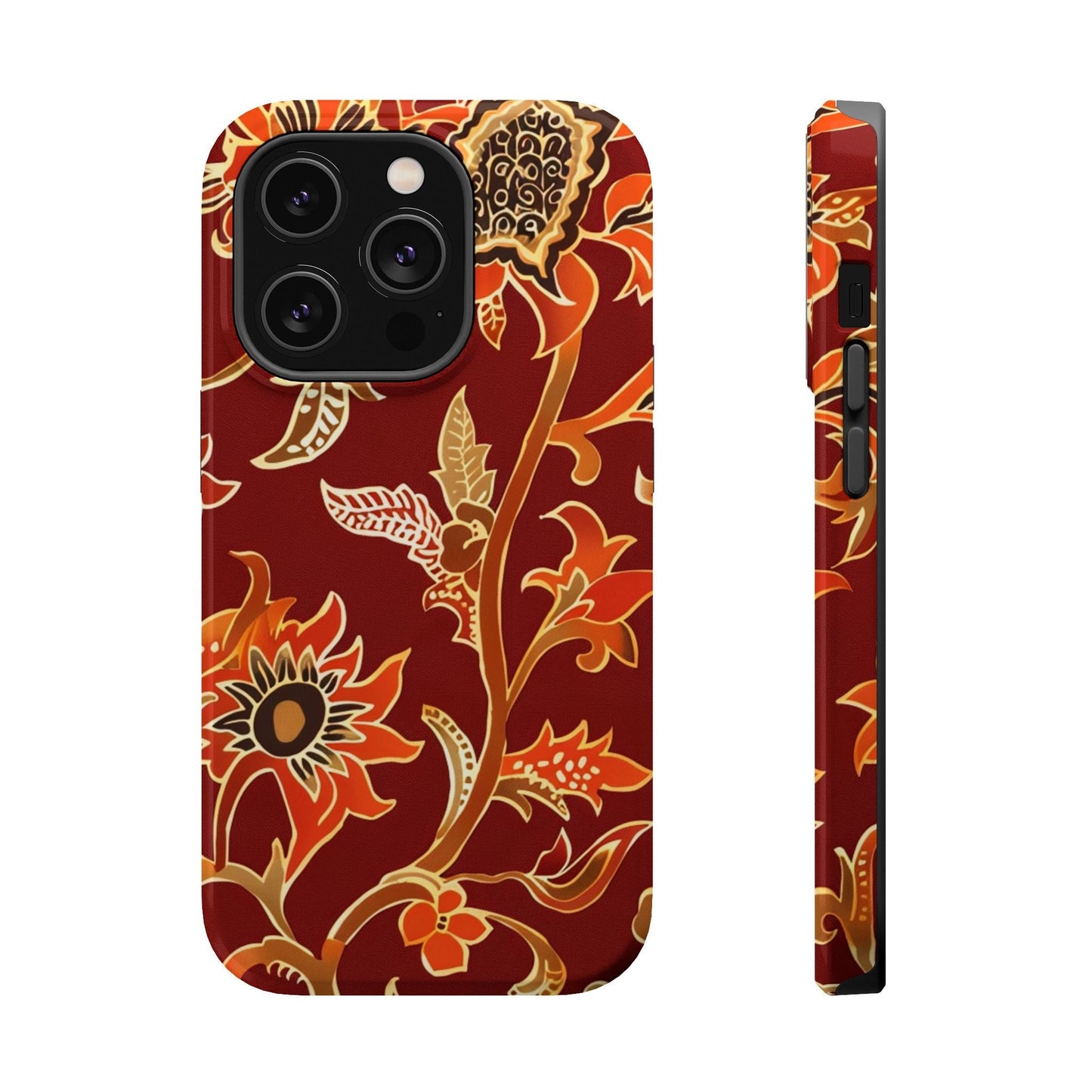 Floral Paisley Magnetic Impact Phone Case - DIGITAL X